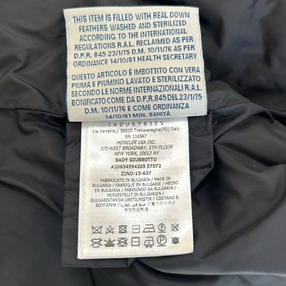 Moncler Genuine Down Black Puffer Jacket - Picture 10 of 16